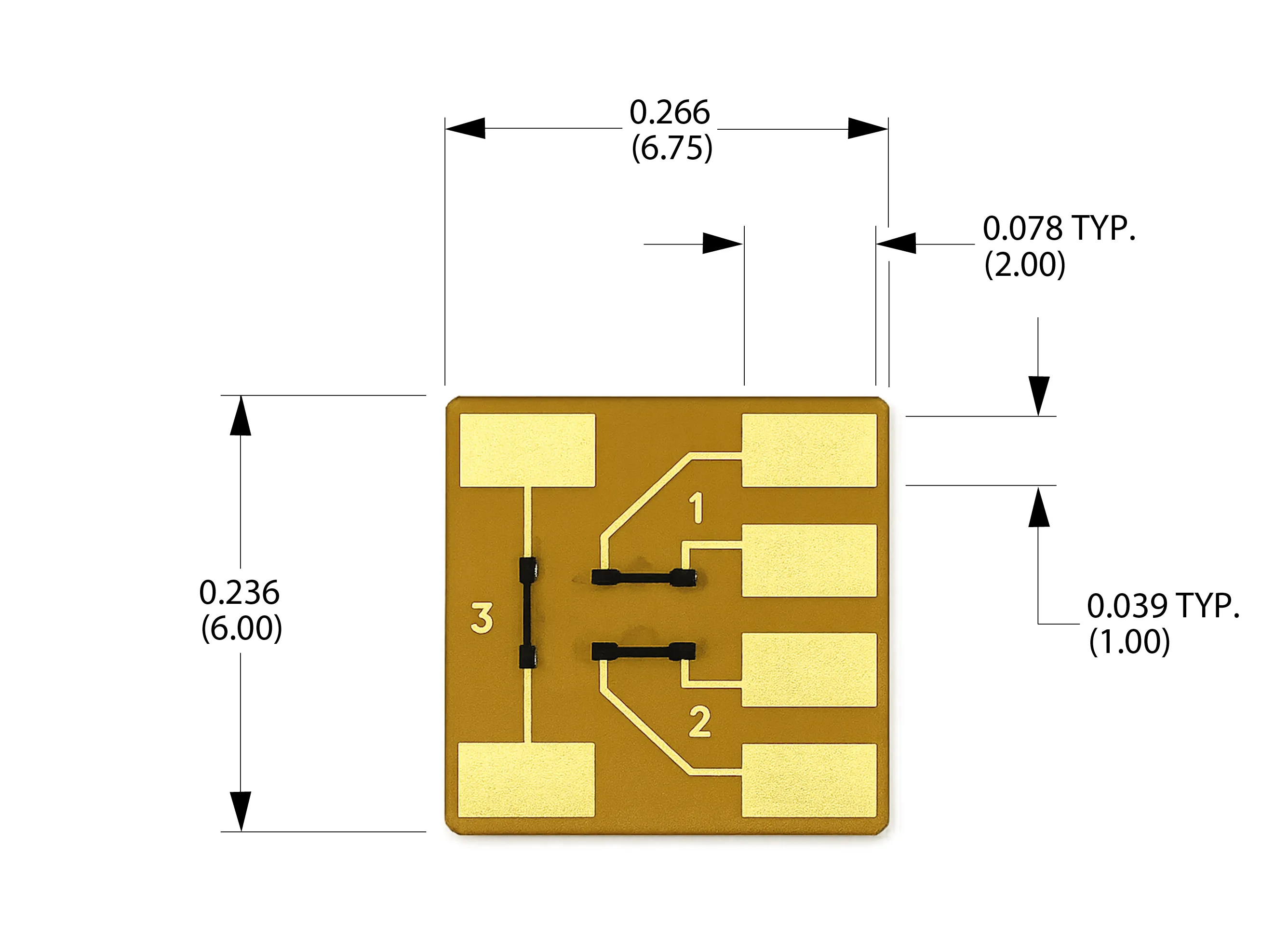 RSGH Semiconductor Strain Gage Half-Bridge Rosettes 2